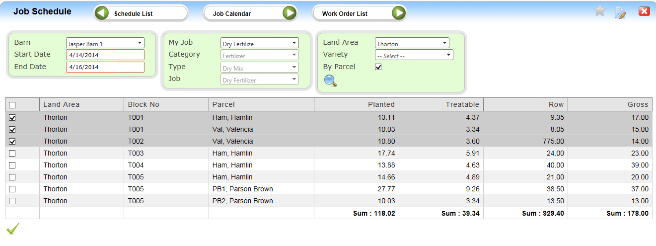 Job Schedule Land