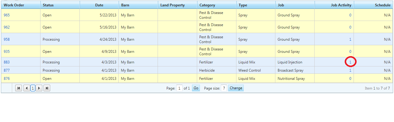 select job activity