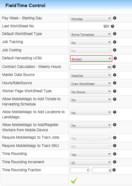 FieldTime Controls