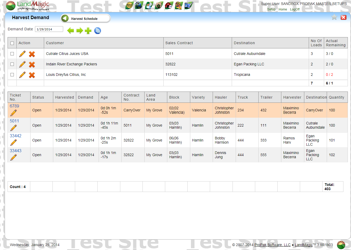 Demand Screen