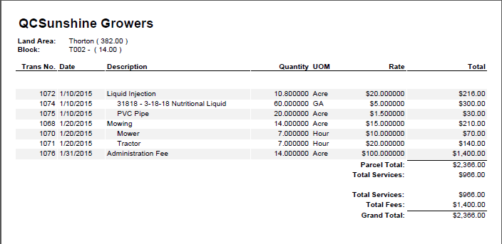 Invoice Detail Report